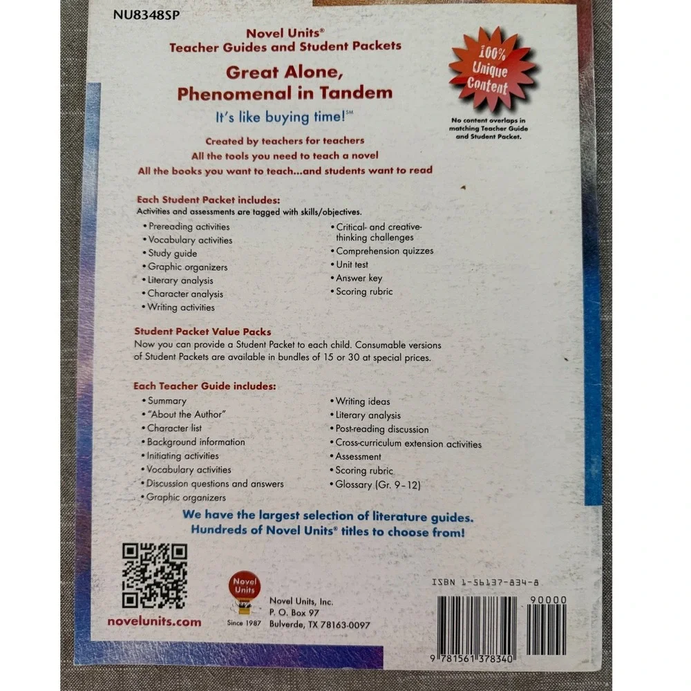 Little House on the Prairie Novel Units Student Packet Grades 3-4 Laura Wilder